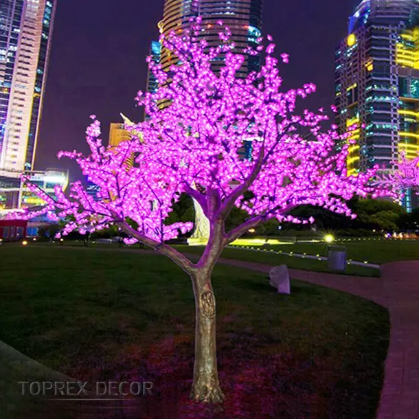 Wedding garden luce esterna up alberi artificiali fiori di ciliegio