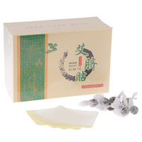 30 pcs Plester Obat Tradisional Cina untuk Pijat Hangat di Pusar, Pasta Detoksifikasi, Plester Dingin untuk Rahim, Plester Moxa untuk Pusar
