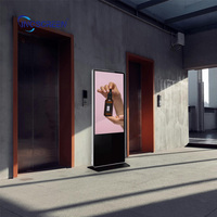 INGSCREEN, pantalla de publicidad LCD para interiores de pie, pantallas interactivas táctiles, soporte de quiosco AD, máquina de publicidad Digital