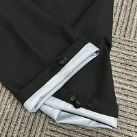 Ensemble veste coupe-vent noire avec logo personnalisé pour homme, veste et pantalon imperméables