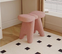 Tabouret à nœud, tabouret de maquillage, tabouret de coiffeuse moderne, chaise de coiffeuse, tabouret à chaussures, tabouret multifonction en bois, salon européen