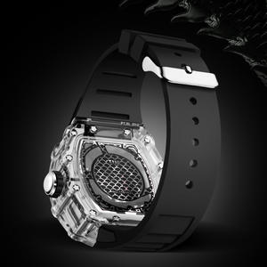 Montre à Quartz de Luxe pour Homme Cadran Dragon 3D Trempé Style Seau à Vin Bracelet en Silicone Réfrigéré <span class=keywords><strong>Monte</strong></span> Inversé Hommes - Product Image 5