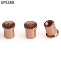 Stud Pengelasan CD M4 M5 M6 Metrik/Imperial Tipe IT Baja Karbon Berlapis Tembaga Kepala Flens Kelas 4.8 & 6.8 Stud Pengelasan