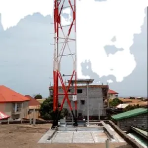 Rooftop steel RDS tower Monopole Telecommunication/telecom/GSM