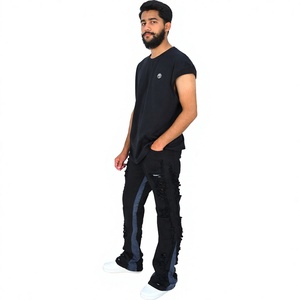 Nouvelle Collection – Pantalon Droit Unisexe en Denim Délavé Respirant et Robuste – Coupe Ample – Personnalisation du Logo en Gros – Style Urbain - Product Image 1