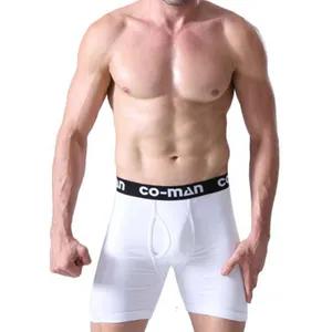 2022 Custom LOGO cotton underwear with pocket Two Pouch Open Plus size white shorts mens boxers