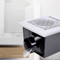 Ventilateur d'extraction de plafond de haute qualité, entièrement en métal, à haut débit d'air, pour chambre à coucher et salle de bain