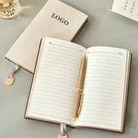 Carnet de notes A6 personnalisé avec logo, reliure cousue, en cuir PU souple, impression, planificateur budgétaire, agenda de poche, journal scolaire – Vente en gros