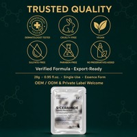 Masque Visage Hydratant Anti-Âge au Céramide, Niacinamide et Peptides, Réparateur de Barrière Cutanée, Éclaircissant et Illuminateur, 28g