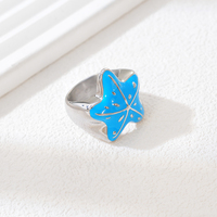 Neuer Trendiger Ring Punk Vergoldet Wasserdicht Edelstahl Breite Version Damenring