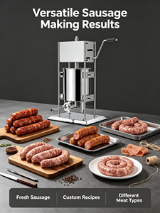 Machines de remplissage manuelles 3L 5L 7L en acier inoxydable, <span class=keywords><strong>poussoir</strong></span> à saucisses de bonne qualité, machine à fabriquer des saucisses, nouveauté - Product Image 4