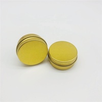 10ml petit pot rond en aluminium doré avec couvercle à vis emballage de stockage de crème cosmétique pour le visage boîte en étain en aluminium