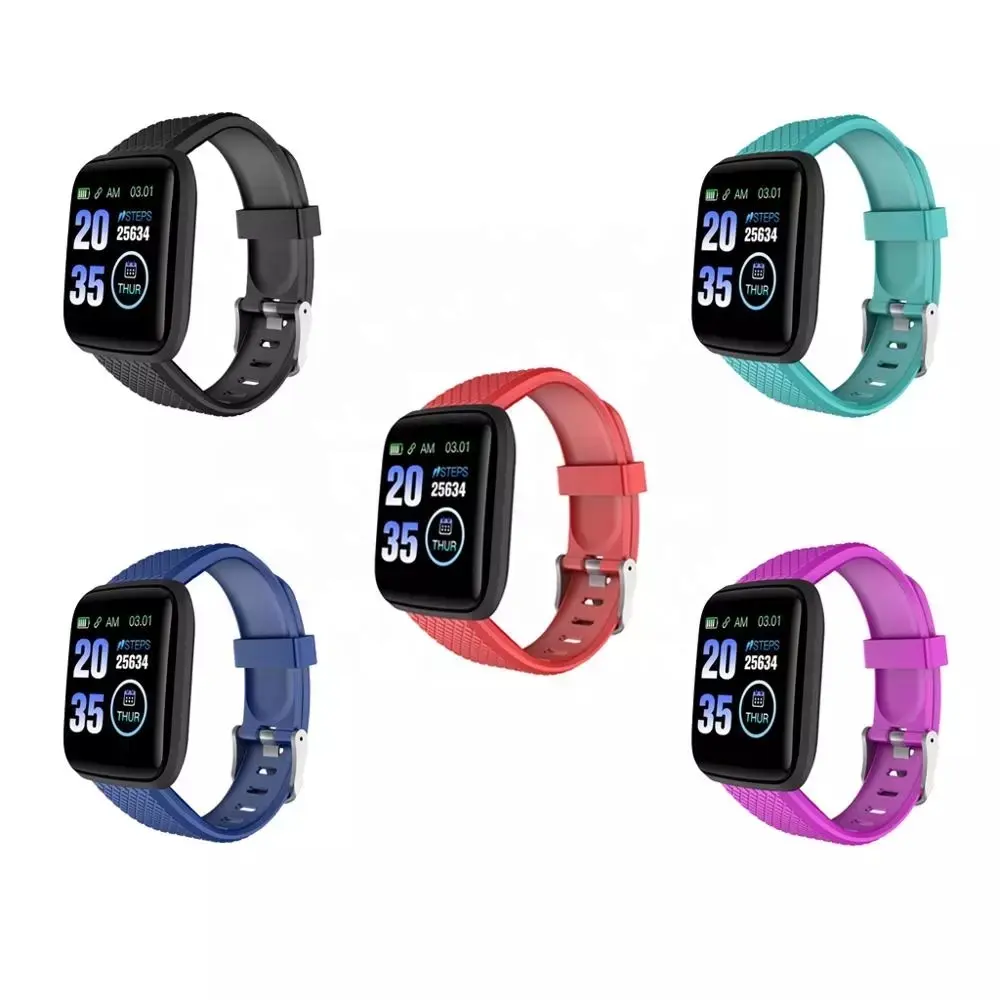 IP67 Waterproof 116 plus Smart phone watch 116plus Fitness Tracker Heart Rate Monitor Watches Smart Band bracelet D13