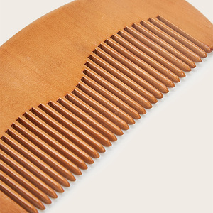 Peach Wood Hair <b>Comb</b> Large Antistatic For Home Use - Product Image 1