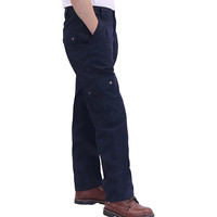 Celana Keselamatan Tahan Api 100% Katun Berat Sedang 7.5oz Tahan Air dan Minyak, Anti Api untuk Rating 2 Arc, Model Longgar Cargo