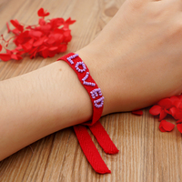 Gelang Manik-manik Miyuki Go2boho untuk Wanita Gelang Kain Boho Hadiah Gadis Gelang Perhiasan Huruf Gelang Tangan Teman