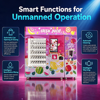 Distributeur automatique intelligent de produits surgelés avec paiement par code QR, écran tactile 21,5 pouces, nettoyage automatique et options multiples