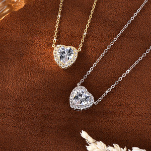 Nuova Collana con Ciondolo a Cuore in Zircone, Elegante e alla Moda, per San Valentino, Catena a V per Donna - Product Image 4