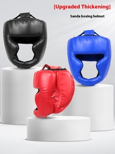 Protecteurs de tête en PU pour enfants adultes <span class=keywords><strong>Casque</strong></span> de protection Couvre-chef pour l'entraînement de la <span class=keywords><strong>boxe</strong></span> Taekwondo Couverture épaissie pour hommes et femmes - Product Image 3