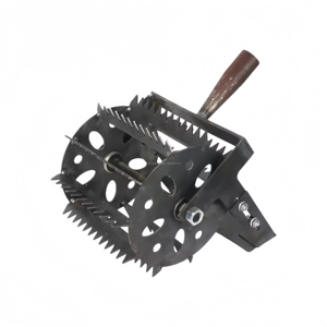 Azada de Empuje Manual con Ruedas y Bordes Dentados, Ancho Ajustable para Eliminar Hierba y Aflojar la Tierra - Product Image 1