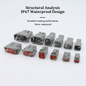 موصلات مقاومة للماء للسيارات بـ 2 و3 و4 و6 و8 و12 سنًا طراز DTM04 و DTM06 (DTM04-12PA، DTM04-12SA، DTM06-2S) - Product Image 5
