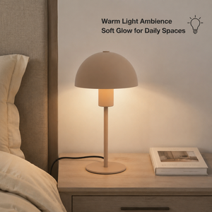 Lámpara de mesa nórdica moderna de hierro, bombilla E27, luz cálida para ambiente, para dormitorio, mesita de noche, sala de estar, decoración ambiental - Product Image 2