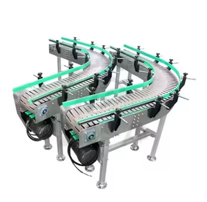 <span class=keywords><strong>90</strong></span> 180 derece konveyör bant dönüş köşe kavisli ağır dönüşümü paslanmaz çelik kavisli çıta zincir torna bant konveyör - Product Image 6