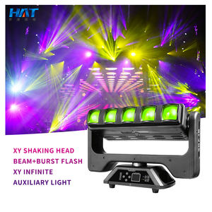 CHAPEAU 2024 Offre Spéciale lumières de scène Double face 5*60W grande puissance LED faisceau stroboscopique lavage 3in1 barre 2face LED lumières de scène à tête mobile - Product Image 3
