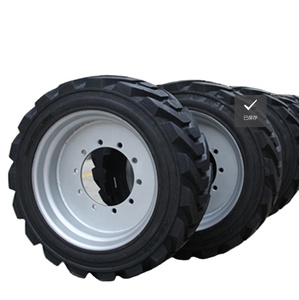 Plataforma de tijera Carretilla elevadora PU Lleno Negro Neumático de espuma sólida 385/65D22.5 - Product Image 3