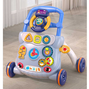 Tekerlekler ile yeni ucuz plastik çok fonksiyonlu itme bebek yürüteci - Product Image 2