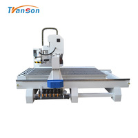 Routeur CNC ATC 1325 pour gravure sur bois, broche simple, moteur 7,5/9KW, précision 0,05mm, nesting, compatible Mach3, 3 axes, outils automatiques