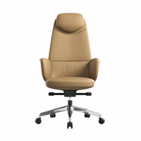 Chaise de bureau ergonomique de luxe neuve en cuir, directement de l'usine, pour la maison et le bureau, chaise pivotante réglable pour le travail sédentaire