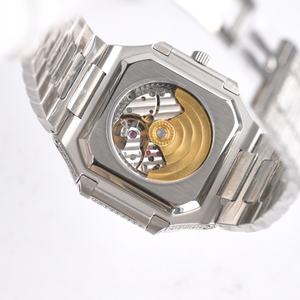 Reloj mecánico de cristal 5A, calidad 45mm, fabricado a medida en fábrica, reloj totalmente de diamantes, reloj mecánico de lujo para hombre - Product Image 5