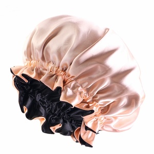 Nuevo Diseño, 100% Seda de Lujo, Doble Capa, Estampado Sólido, Gorros de Diseñador de Primera Calidad para Mujer, Venta al por Mayor para Proteger el Cabello - Product Image 3