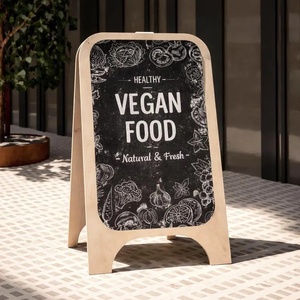 DIY Sandwich Board A-Frame <b>Signs</b> <b>Personalized</b> Plywood <b>Wooden</b> a Frame Chalkboard Outdoor A-frame Advertising Sign, - Product Image 2