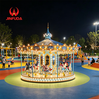 Promotion extérieure : Manège pour enfants et adultes, carrousel à chevaux pour parc d'attractions