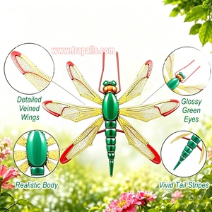Répulsif <span class=keywords><strong>anti</strong></span>-moustiques en forme de libellule, écologique, en plastique solide, avec ailes réfléchissantes, pour le camping et les voyages - Product Image 3