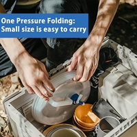 Conteneur d'eau pliable portable en gros pour l'extérieur, 10 L, porte-eau pliable, sans danger pour les aliments, pour le sport, le camping, la randonnée, le stockage