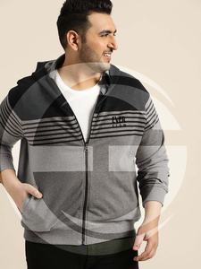 Cotton Acrylic Wholesale <b>Hooded</b> Sweater <b>Men</b> Zipper <b>Cardigan</b> Black Casual Waterproof White Winter OEM Anti Bulk Style Time Lead - Product Image 6