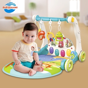 <span class=keywords><strong>Tapis</strong></span> <span class=keywords><strong>de</strong></span> jeu musical multifonctionnel 2 en 1 pour bébé, apprendre à marcher, pédale à bascule pour enfants, marcheur éducatif - Product Image 2