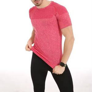 T-shirt Slim Fit pour Homme en Coton, Décolleté tombant, Muscle Tee, Vêtement de Sport, Logo Personnalisé de Qualité, T-shirt Uni pour Homme - Product Image 4
