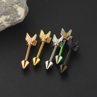 Anneaux de téton en acier chirurgical, barres de piercing, bijoux de piercing corporel, barres de téton, piercings de téton