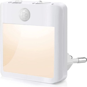 LED <b>Plug</b>-<b>in</b> Smart Human Body Induction Sensor Night <b>Light</b> Indoor Night Wall <b>Light</b> for Bedside - Product Image 1