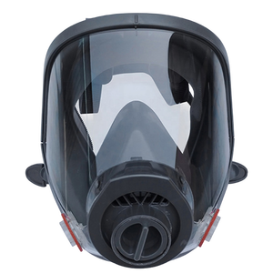 Respirator Gas Anti pelindung wajah penuh 6800 DIN, masker Gas koneksi benang 40mm standar dapat digunakan kembali - Product Image 1