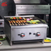 Équipement de cuisine de restaurant commercial en acier inoxydable 36 pouces Char gril à gaz pour barbecue