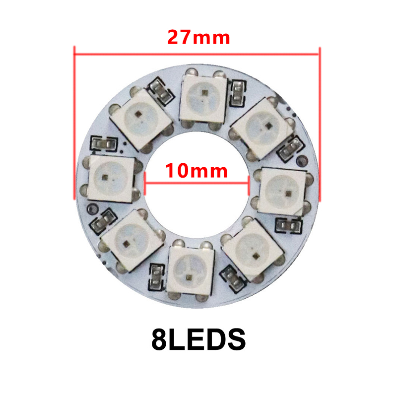 8 LEDs-Blanc