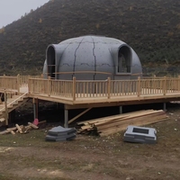 Villa Modulaire Professionnelle en Dôme EPS Préfabriquée, Résistante au Vent et aux Tremblements de Terre, Application Moderne