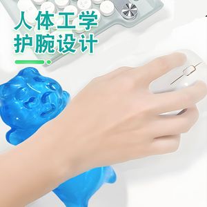 Bear Shaped Silicone <b>Mouse</b> <b>Pad</b> Pink Soft Wrist Rest Office Use - Product Image 5