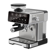 Machine à café semi-automatique professionnelle à pression de 20 bars, expresso, Americano, avec boîtier entièrement métallique