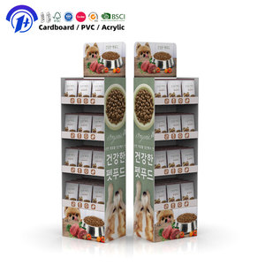 Vente chaude, présentoir en papier imprimé, présentoir en carton pour utilisation en intérieur, présentoir pour aliments pour animaux de compagnie - Product Image 1